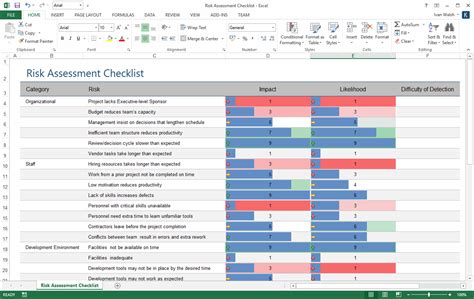 Risk Register Template Excel Project Tracking With Master Excel