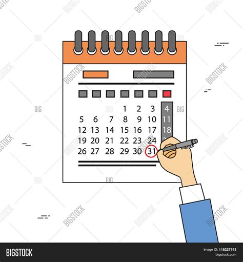 Calendar Hand Draw Vector And Photo Free Trial Bigstock