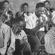 'Dizzy Gillespie, "Bebop" King, with His Orchestra at a Jam Session ...