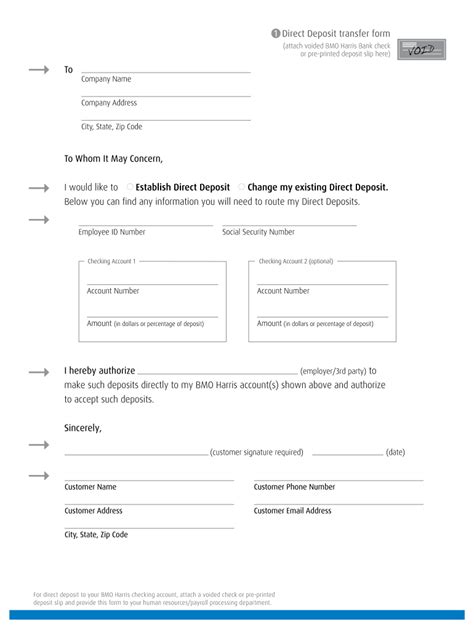 Bmo Harris Direct Deposit Form Fill Out And Sign Online Dochub