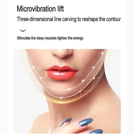 facial lift device led photon therapy facial slimming vibrating massager double chin v shape
