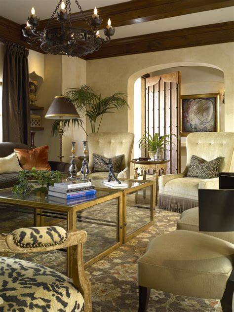 Traditional Living Room With Tuscan Hues Hgtv