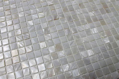 Mother Of Pearl Oyster White Mini Square Mosaic Tiles Rocky Point