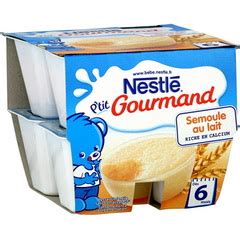 Semoule P Tit Gourmand Nestle Au Lait Des Mois X G Tous Les