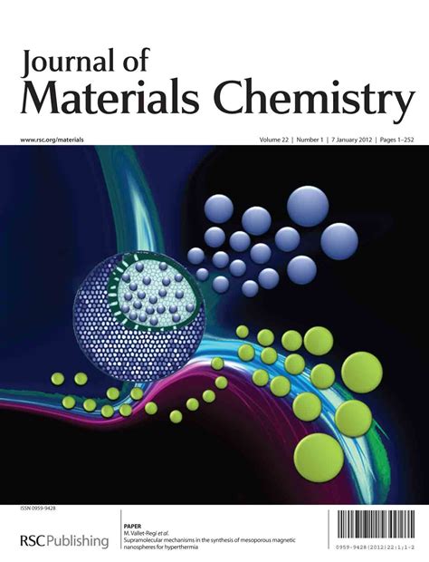 Kagaku to kogyo (chemistry and chemical industry). May 2012 - Journal of Materials Chemistry Blog