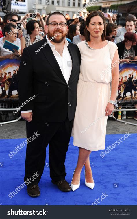 Nick Frost Wife Christina Frost Arrives Stock Photo 146213024