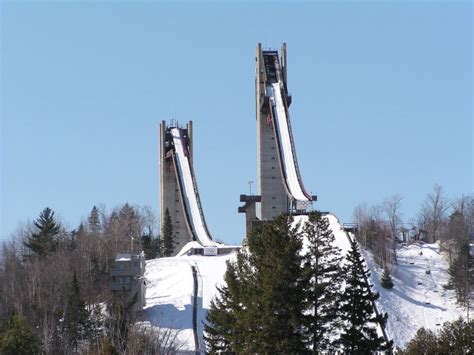 1980 Winter Olympic Ski Jumps In Lake Placid Ny Photo And Image