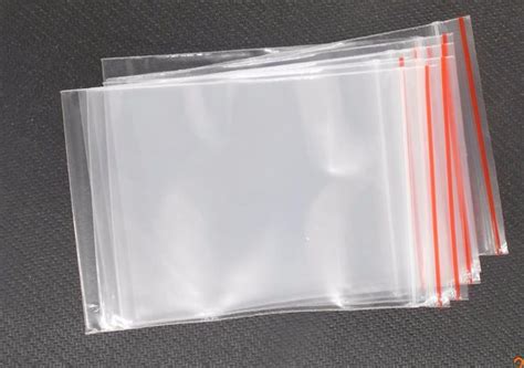 100pcslot Jewelry Plastic Bag 5x76x4cm Ziplock Zipped Lock Reclosable
