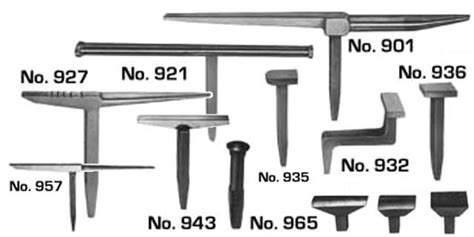 Pexto 900 Series Hand Forming Sheet Metal Working Stakes Jewelry Idea