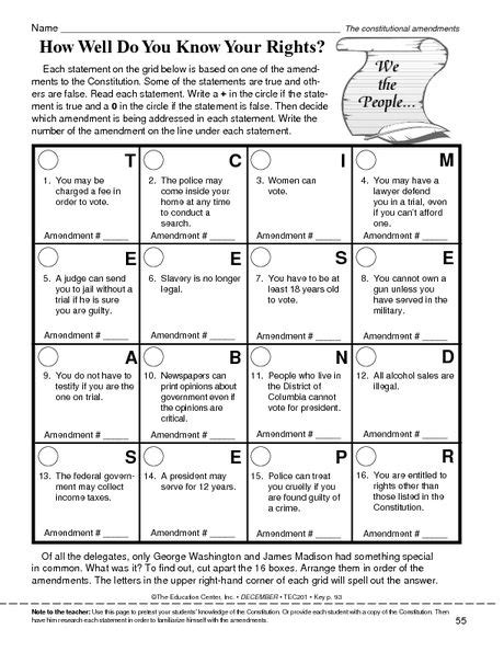 These are the answers to author's tone worksheet 1. Best 25+ Us constitution amendments ideas on Pinterest ...