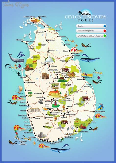 Sri Lanka Tourist Attraction Map Sri Lanka Photography Sri Lanka