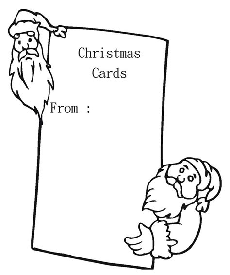 Free download & print christmas cards coloring pages. Christmas Card Coloring Pages - Coloring Home