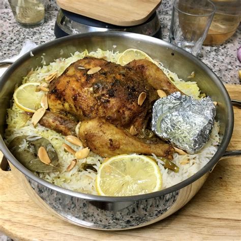 Yemeni Chicken Mandi Baked Smoky Chicken Rice