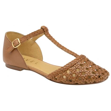 Buy Ravel Ladies Lanark Flat Sandals Online In Tan Leather