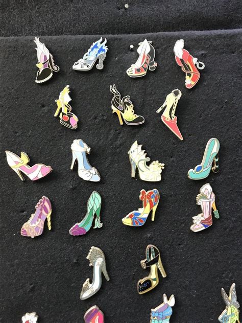 Disney Pins Shoes 3 Complete Sets Villain Princess And Diva On Board