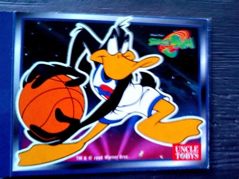 1996 uncle tobys space jam glow in the dark sticker unused duffy duck antique price guide