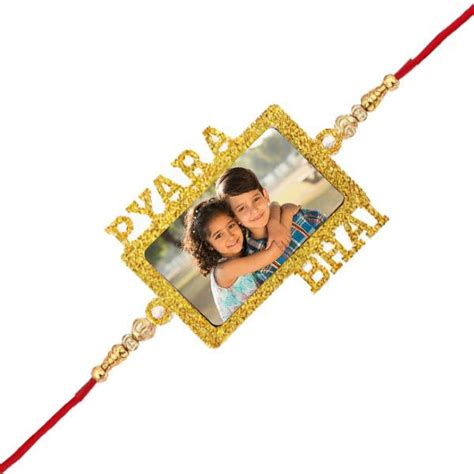Buy Pyara Bhai Design Customized Photo Printed Rakhi Online In India