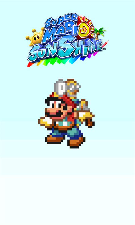 Super Mario Sunshine Snes Artwork By Rebow19 64 On Deviantart