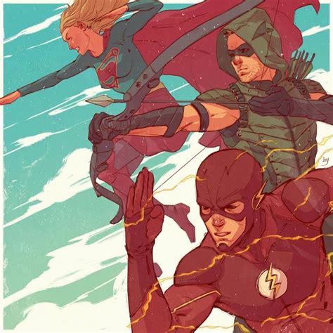 Supergirl Green Arrow The Flash Marvel Dc Comics The Flash Superhero