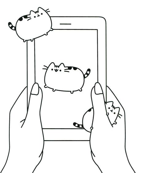Pusheen Coloring Pages Best Coloring Pages For Kids Cat Coloring
