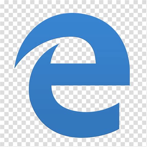 Microsoft Edge Blue E Logo Transparent Background Png