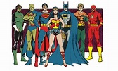 The original founding members of the Justice League of America. Art by ...