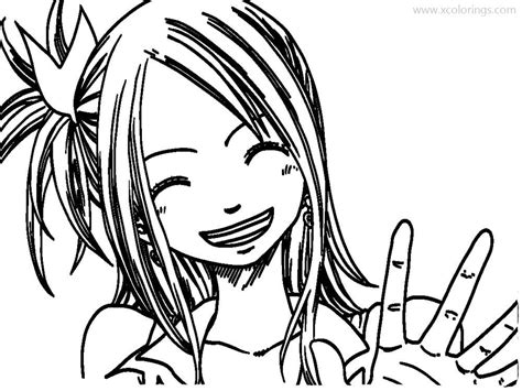 Fairy Tail Coloring Pages Lucy Heartfilia