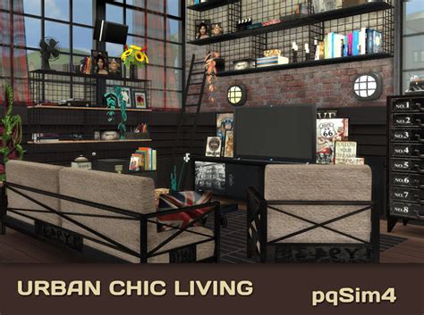 Urban Chic Living By Mary Jiménez At Pqsims4 Sims 4 Updates
