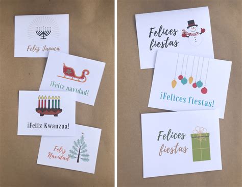 Free Christmas Cards in Spanish (with other Holidays too!)