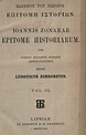 Johannes Zonaras: Ioannis Zonarae Epitome Historiarum. Vol. 3 by ...