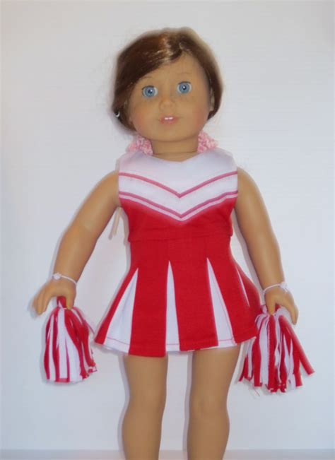 18 In Doll Cheerleading Outfit Etsy Doll Clothes American Girl American Girl Clothes