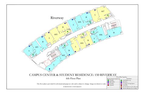 Campus Center And Student Residence Floor Plans Housing Boston University