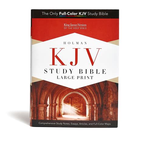 メーカー ブックス Kjv Study Bible Full Color Navy Leathertouch Holman