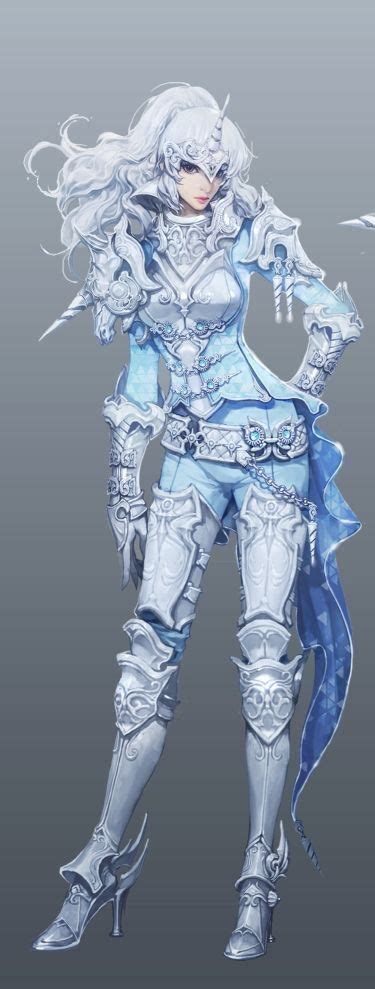 Aion Unicorn Warrior Steel Armour Female Fighter Woman Lady