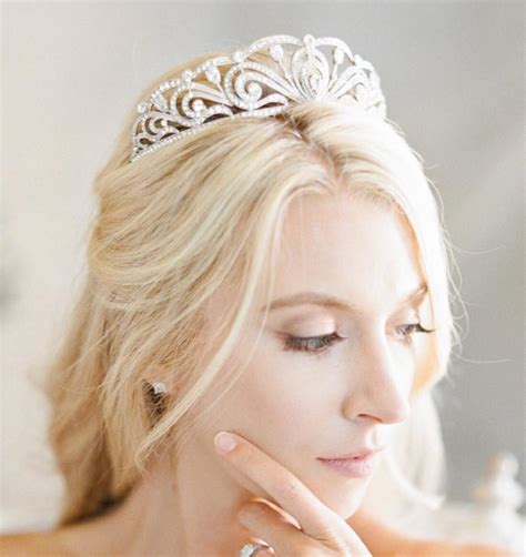 Bridal Tiara Maria Swarovski Bridal Tiara Crystal Wedding Crown