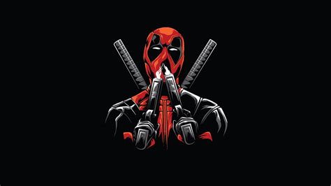 2560x1440 Deadpool Minimal 1440p Resolution Wallpaper Hd Superheroes