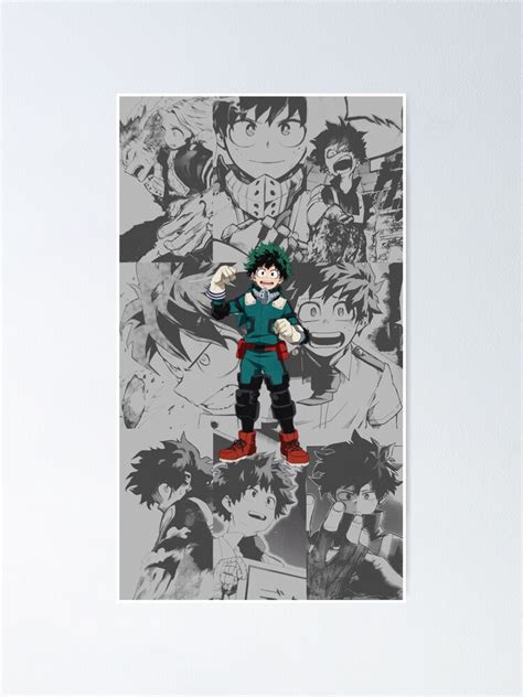 Midoriya Izuku Deku Manga Panel Character Art Poster For Sale By