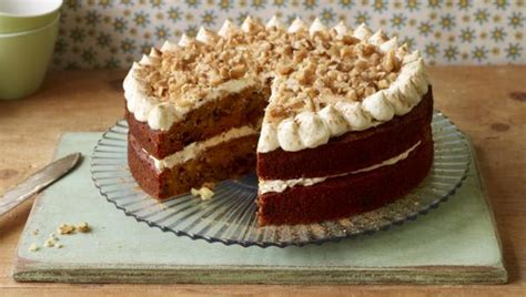 Sprinkle the reserved chopped walnuts over the top. Reduced-sugar carrot cake - Saturday Kitchen ...