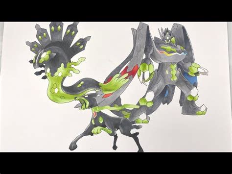 How To Draw Pokemon No 718 Zygarde ALL FORMES YouTube