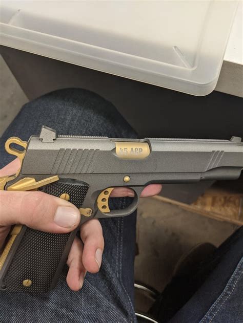 Just Finished Cerakote On My Norinco Gold And Tungsten 1911