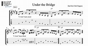 Under the Bridge Chords and Tab - Guitar Music Theory by Desi Serna