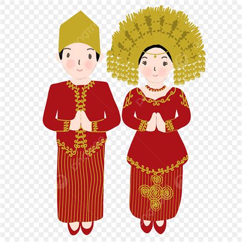 Baju Adat Sumatera Barat Kartun Pengantin Minang Png Index Of Wp Imagesee