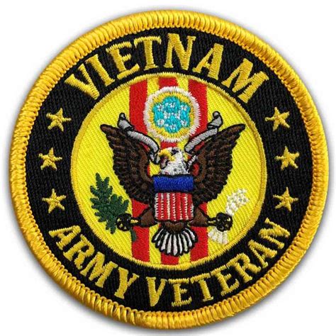 Vietnam Army Veteran Round Patch