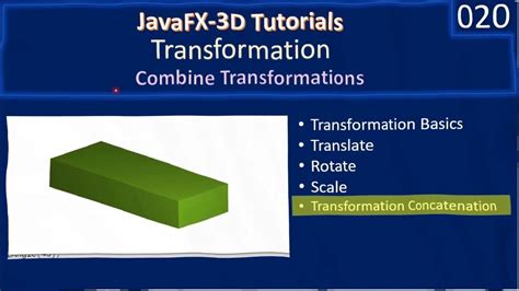 Transformation Combining Tranformation Javafx 3d Tutorials 20