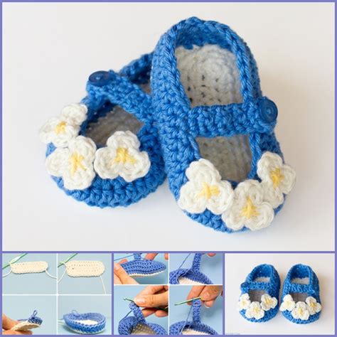 Mary Jane Baby Booties Crochet Pattern Wonderfuldiy F