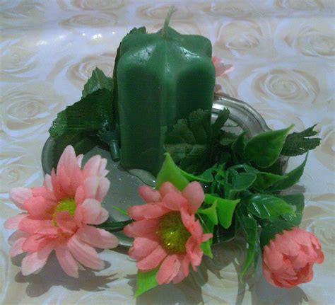 Ecoflowersboutique Aranjamente Din Flori Artificiale Cu Lumanari