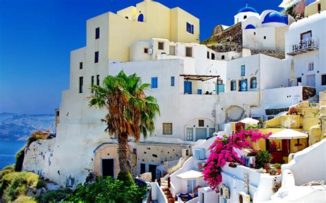 Download Tropical Greece Place Building Architecture Man Made Santorini