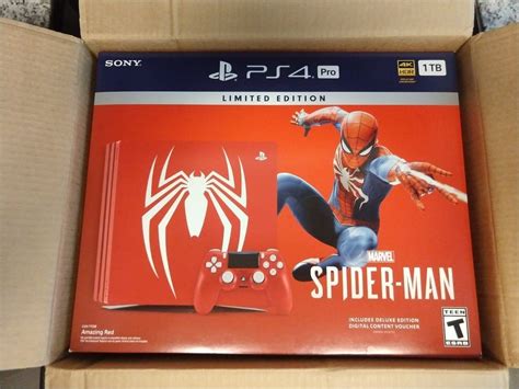 Sony Playstation 4 Pro 1tb Limited Edition Marvels Spider Man