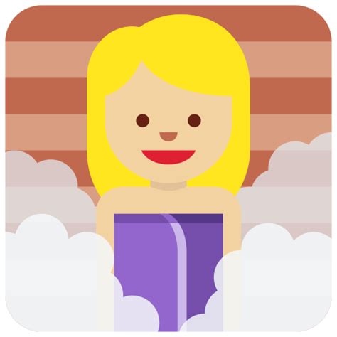 🧖🏼‍♀️ Woman In Steamy Room Emoji With Medium Light Skin Tone Meaning