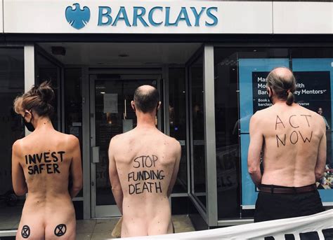 Naked Protest Xr Blocks Roads After Stripping Off In Hsbc And Barclays